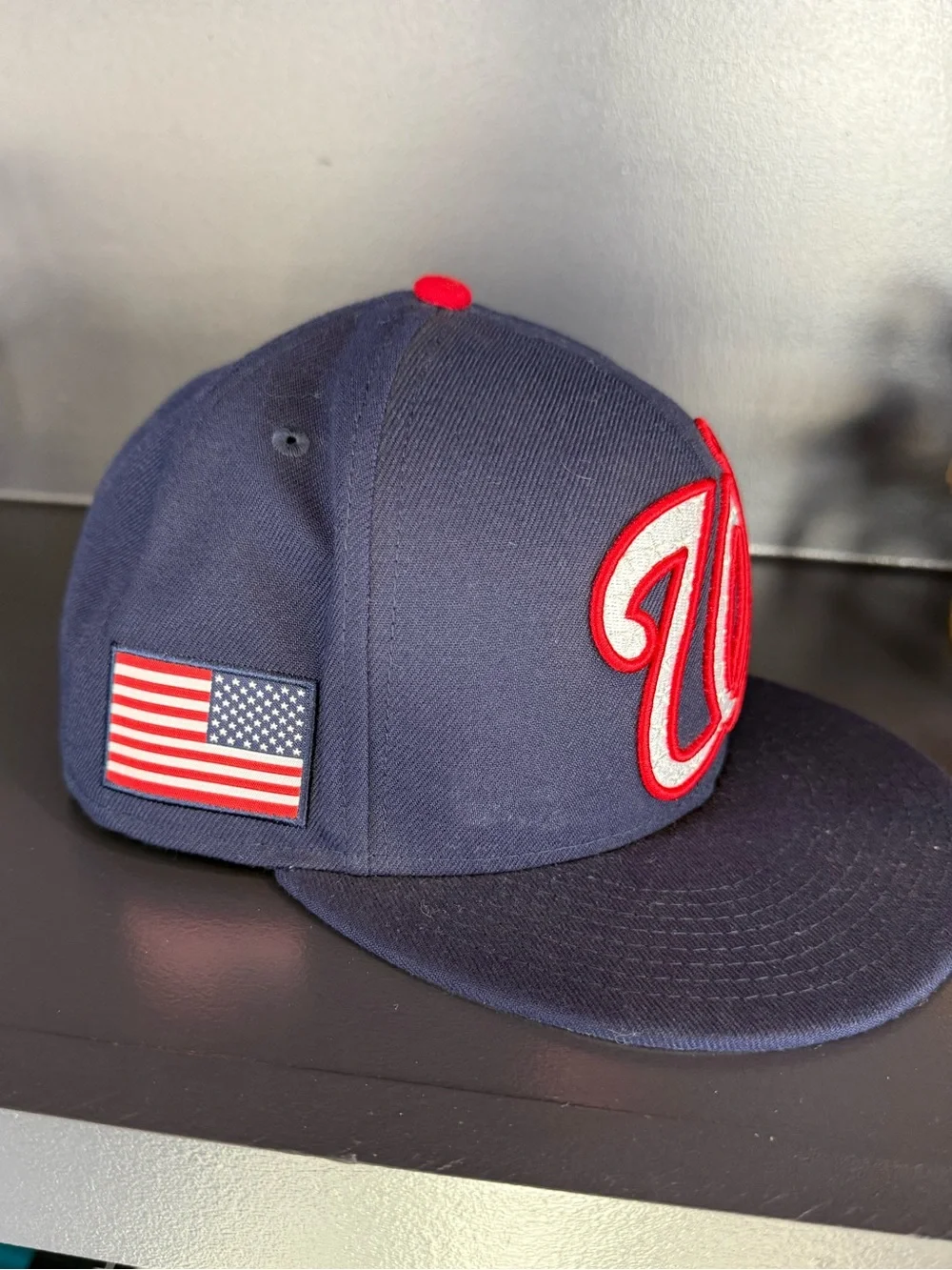 New Era Navy Washington Nationals Fitted Cap 7 3/8